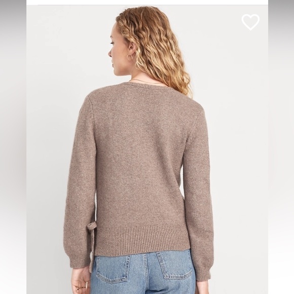 NWT Old Navy So Soft Tie Waist Sweater, Size M Tall, Sedimentary - Picture 2 of 8
